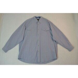 Roper Men's XXL Light Blue Western Long Sleeve Button Up Shirt